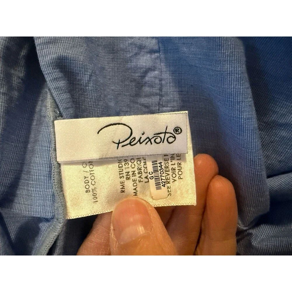 Peixoto Copacabana High-Waist Swim Cover-Up Shorts Size S Blue - Picture 6 of 7